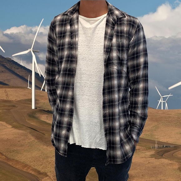 Forever 21 Brown + Black Plaid Shirt - Picture 2 of 4